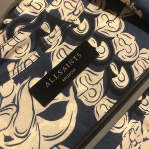 All Saints short sleeve shirt with pineapple print
